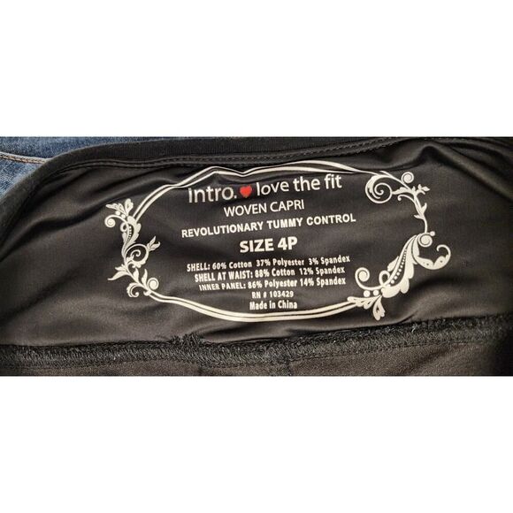 Intro Love The Fit Woven Pull-On Capri Size 4P - Picture 4 of 4